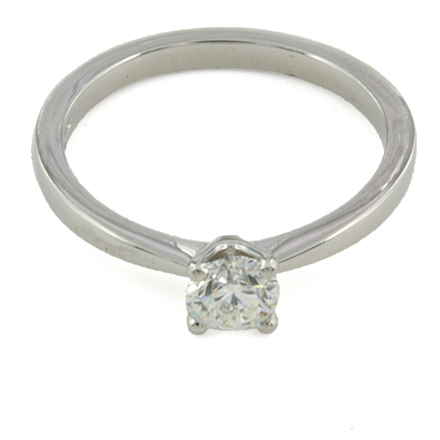 Platinum Diamond 33pt solitaire Ring size L½